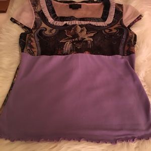 🌸ANAC LAVENDER BOHO TOP🌸